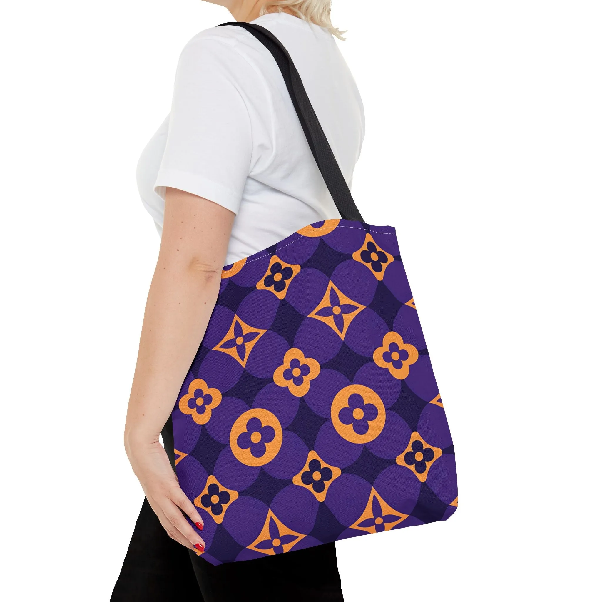Colorful Floral Pattern Tote Bag - Stylish & Versatile Everyday Bag