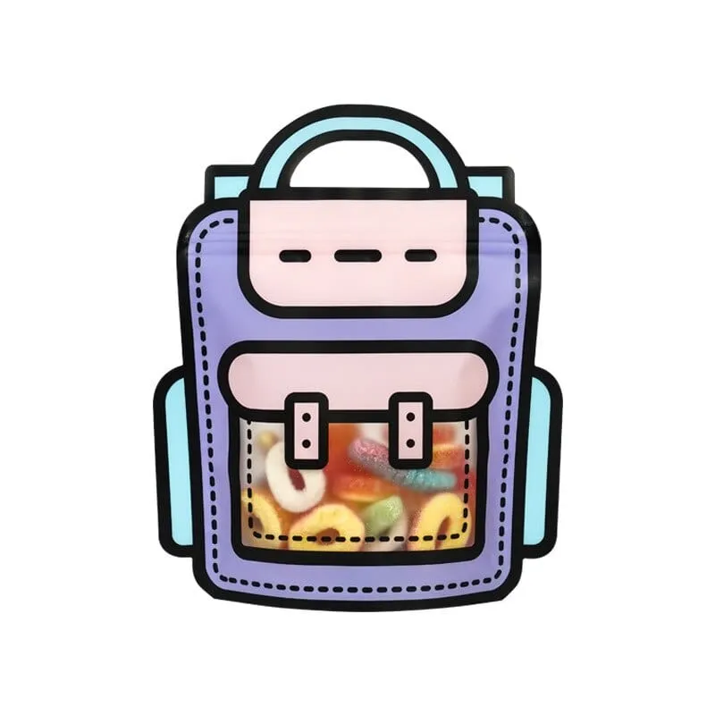 Creative School Bags Shape Clear Candy Bag