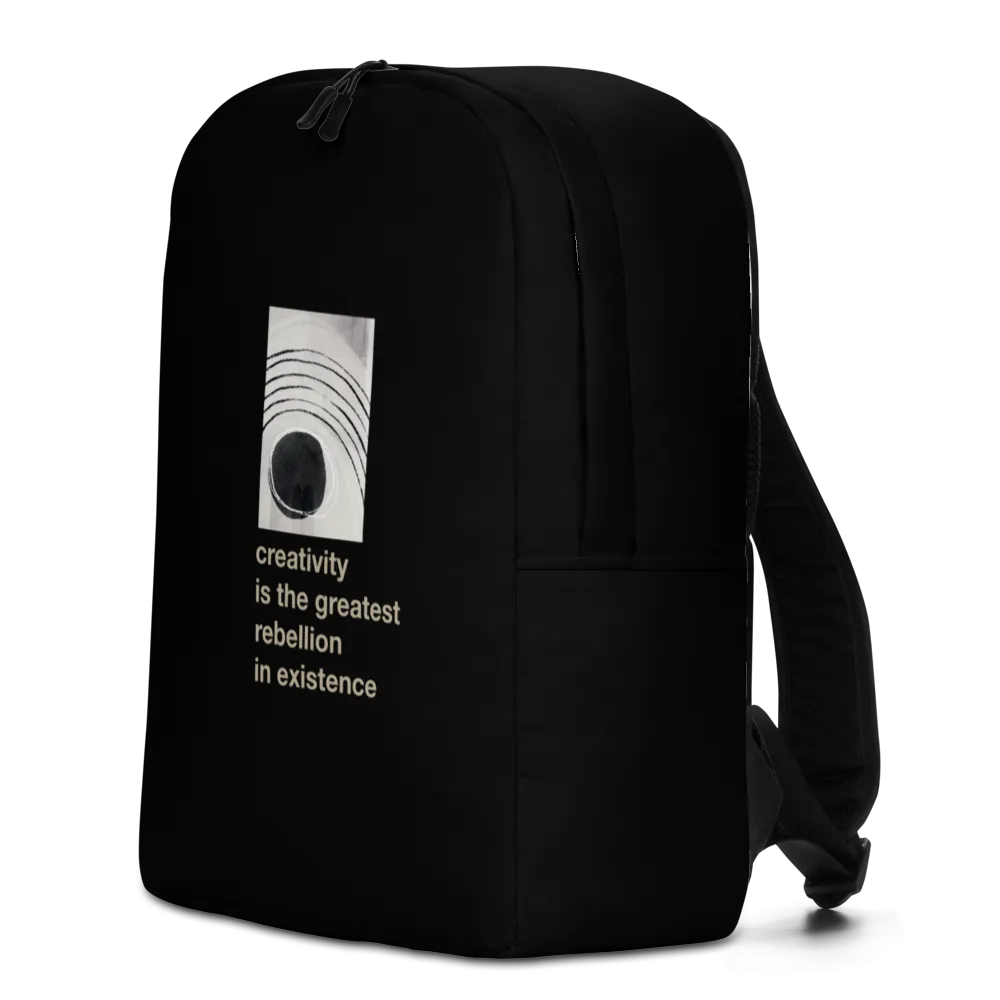 Creativity is the greatest rebellion in existence Minimalist Backpack