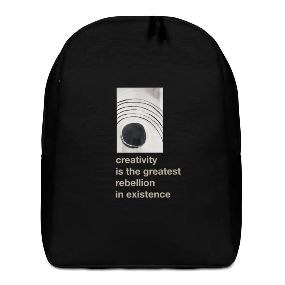Creativity is the greatest rebellion in existence Minimalist Backpack