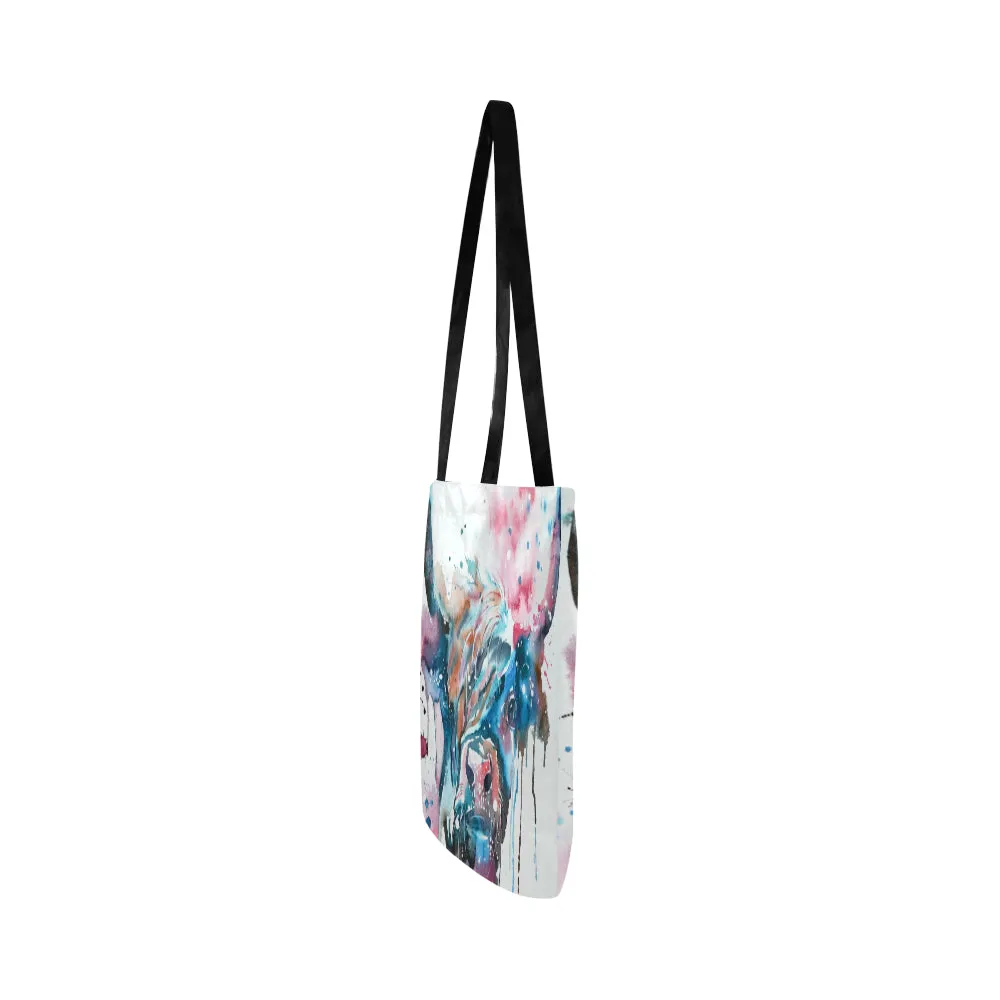 Cute Highland cattle print Tote bag sk00022 Reusable Shopping Bag Model 1660 (Two sides)