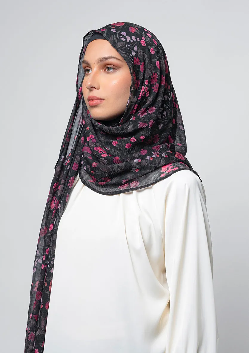 Dark Petunia - Instant Hijab With Inner