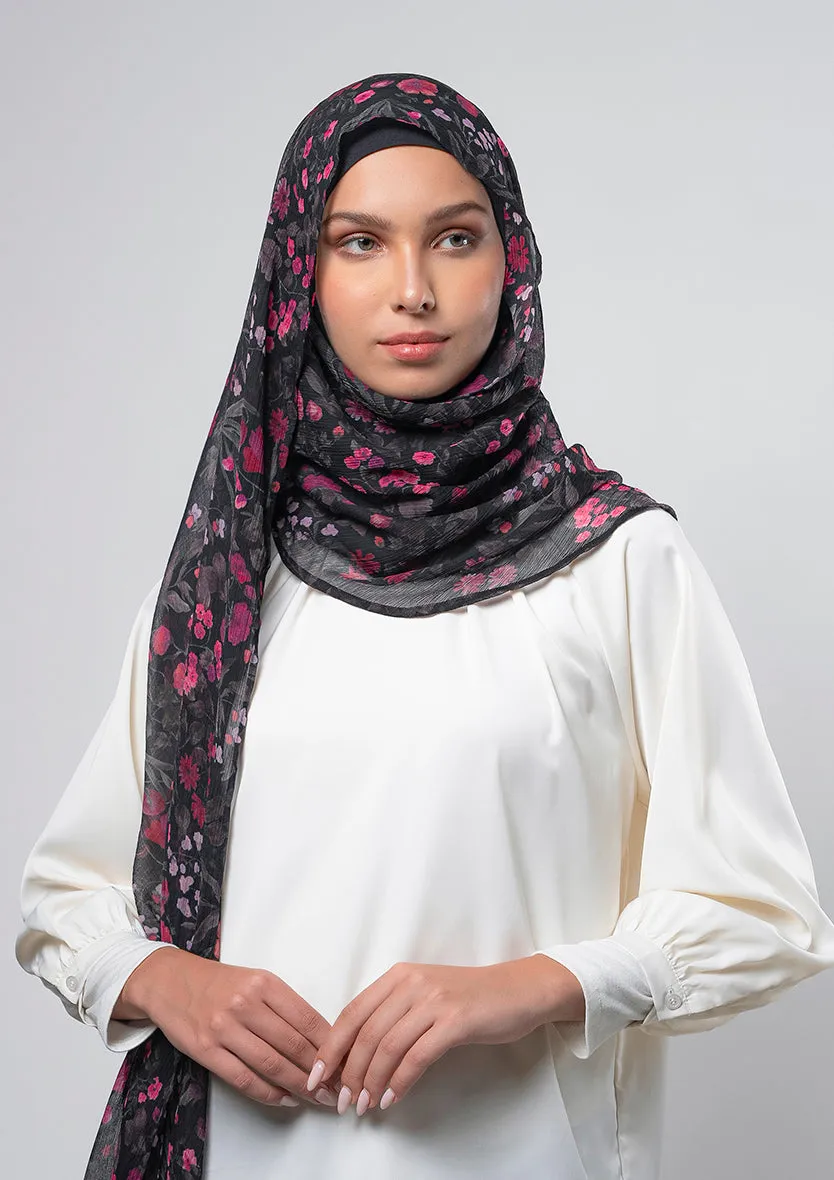 Dark Petunia - Instant Hijab With Inner