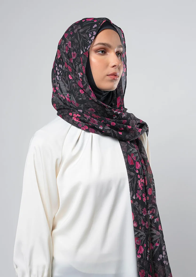 Dark Petunia - Instant Hijab With Inner