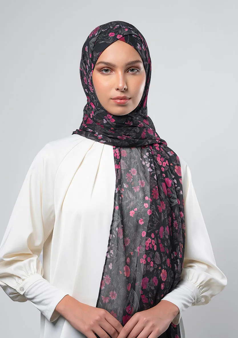Dark Petunia - Instant Hijab With Inner