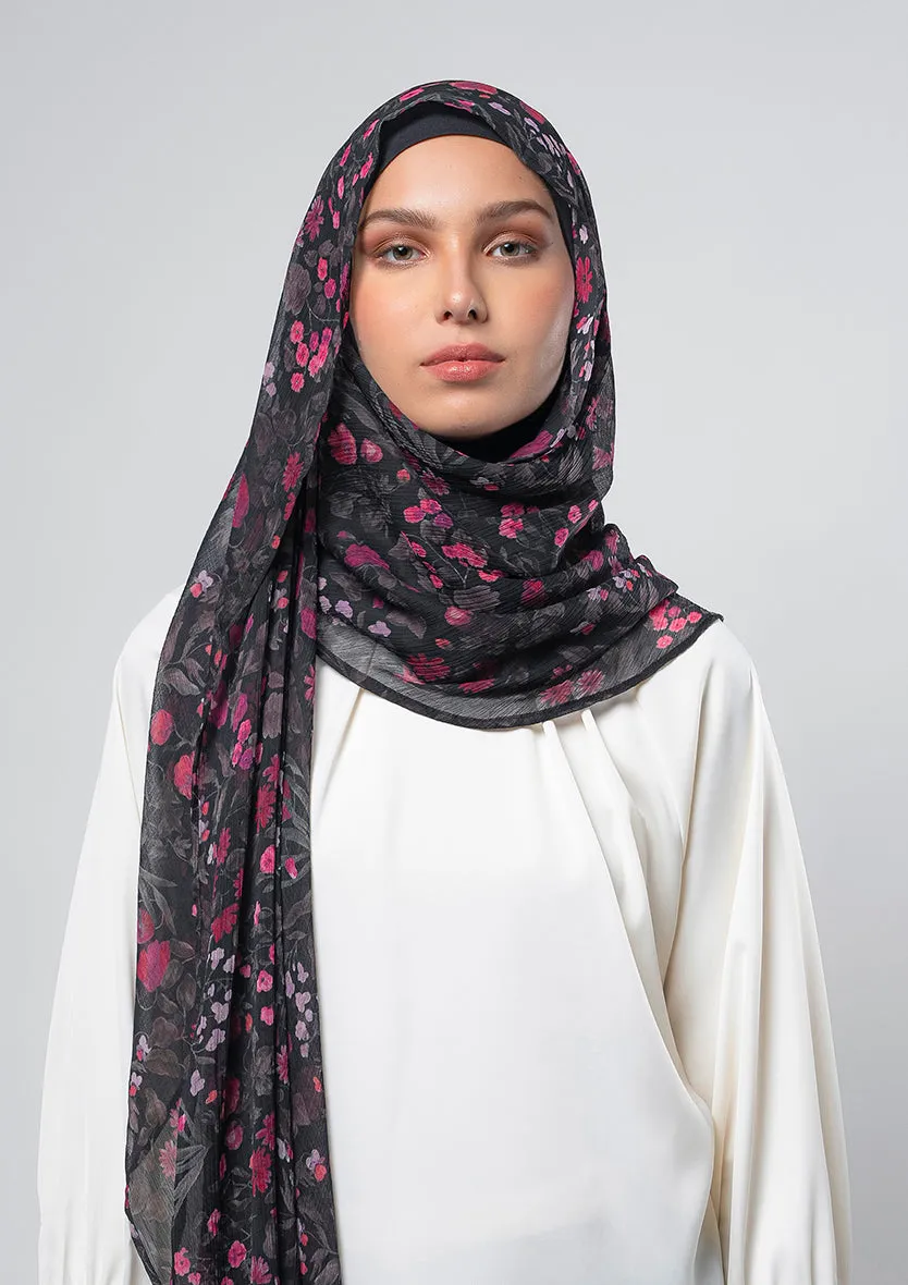 Dark Petunia - Instant Hijab With Inner