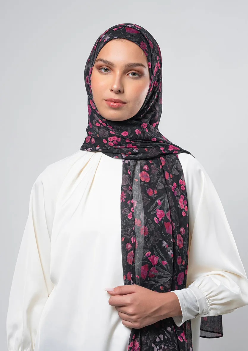Dark Petunia - Instant Hijab With Inner