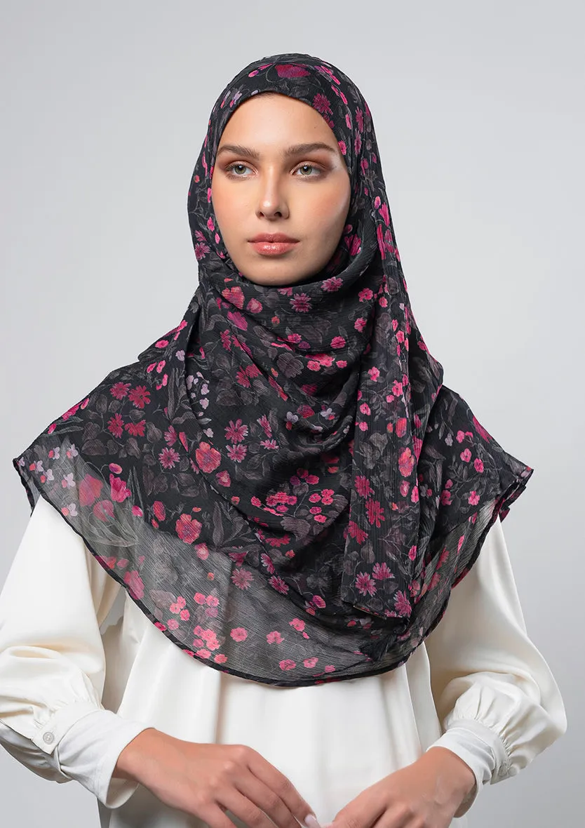 Dark Petunia - Instant Hijab With Inner