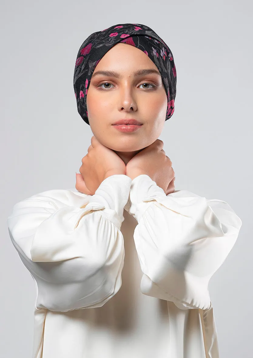 Dark Petunia - Instant Hijab With Inner
