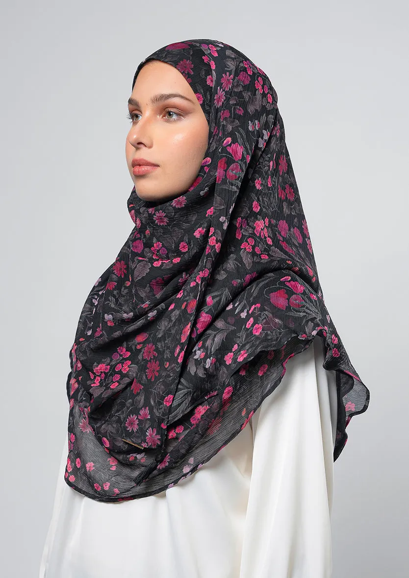 Dark Petunia - Instant Hijab With Inner
