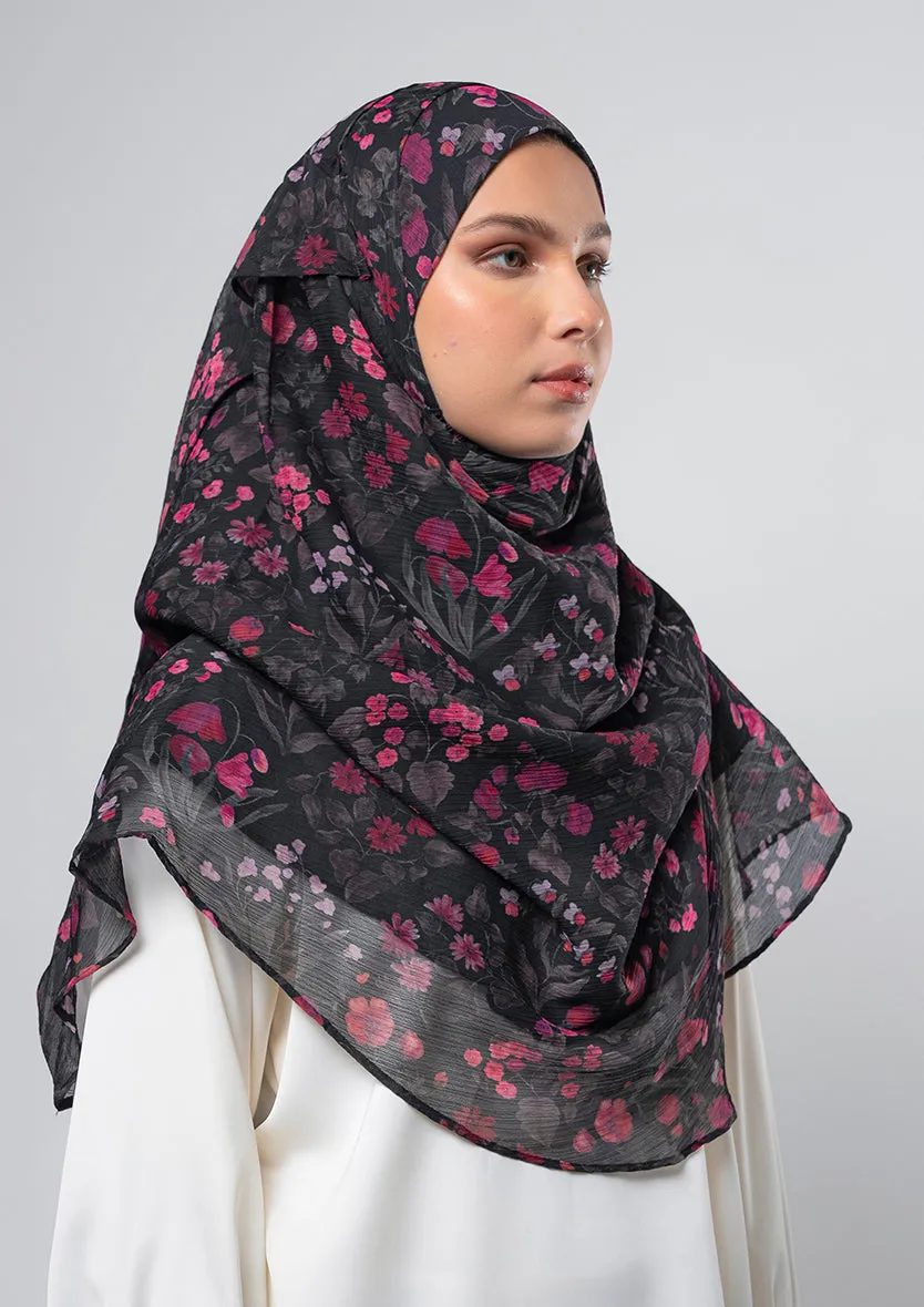 Dark Petunia - Instant Hijab With Inner