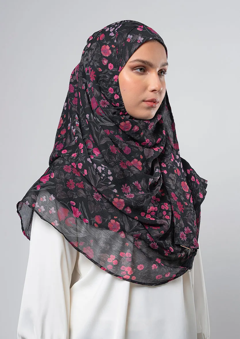 Dark Petunia - Instant Hijab With Inner