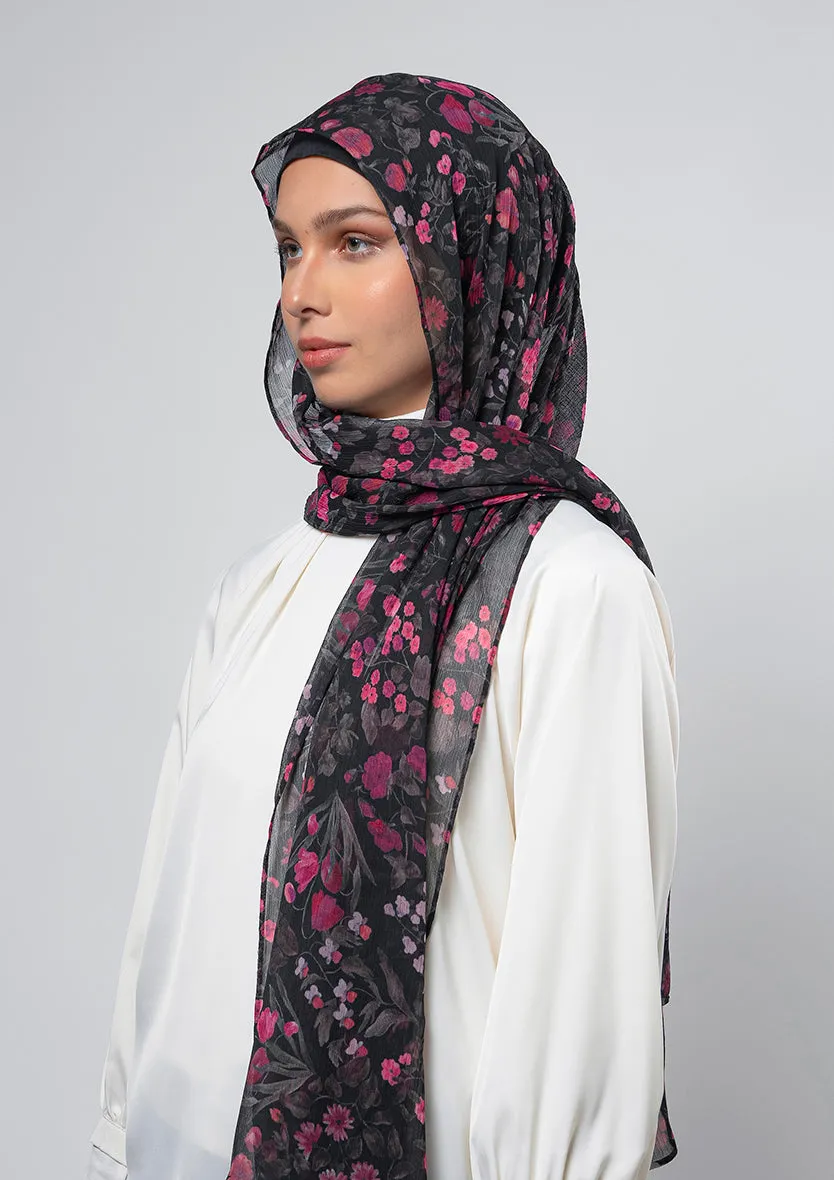 Dark Petunia - Instant Hijab With Inner