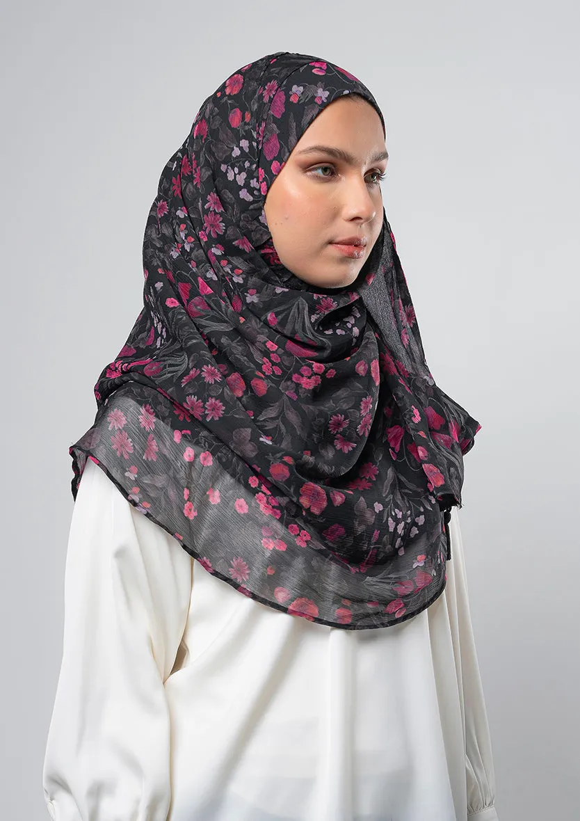 Dark Petunia - Instant Hijab With Inner