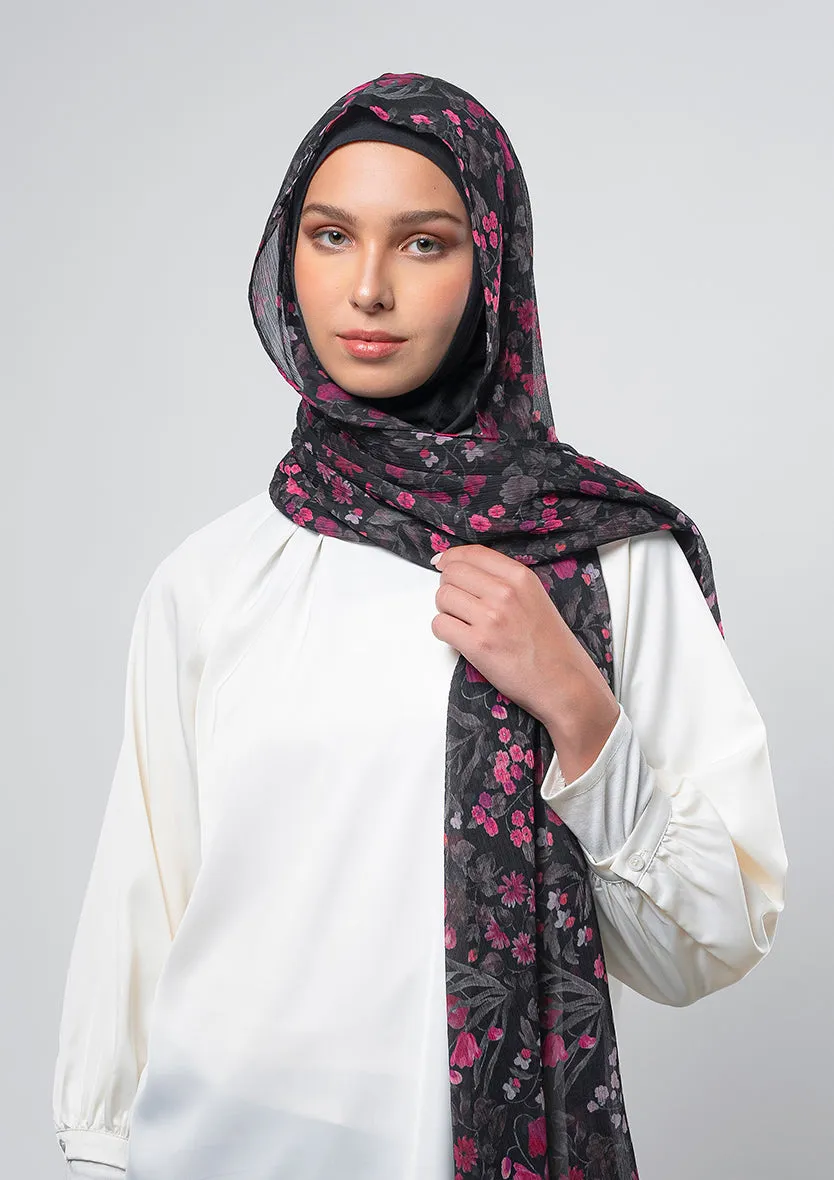 Dark Petunia - Instant Hijab With Inner