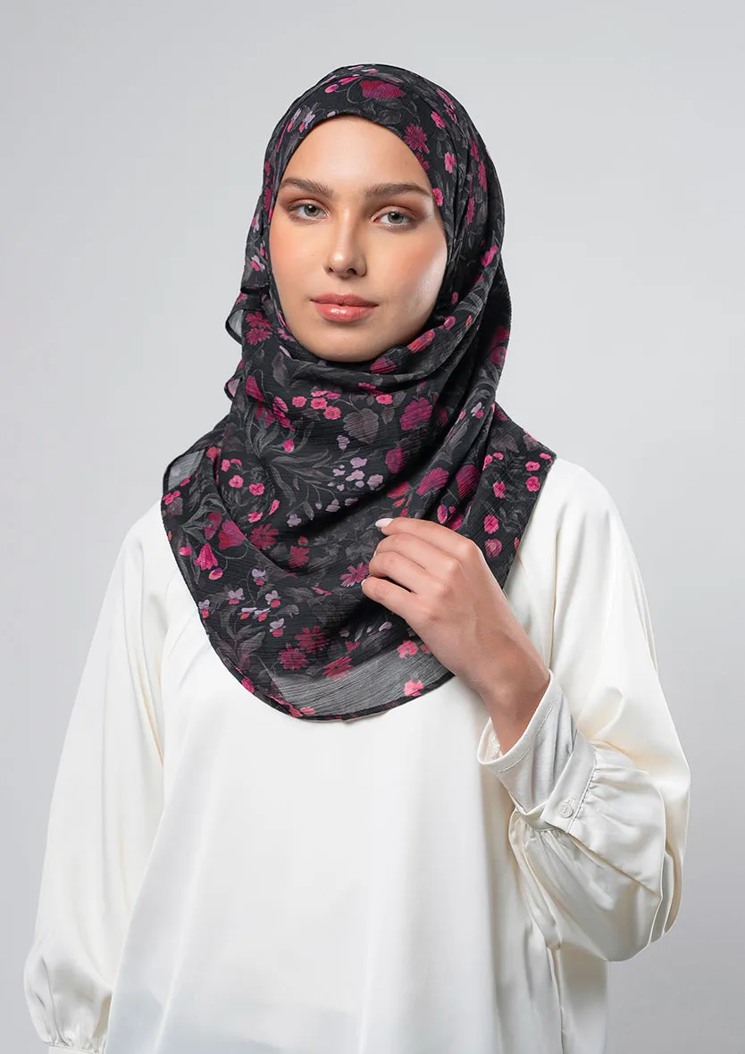 Dark Petunia - Instant Hijab With Inner