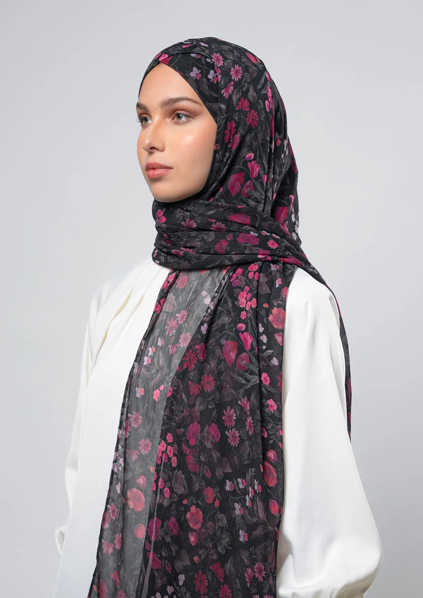 Dark Petunia - Instant Hijab With Inner