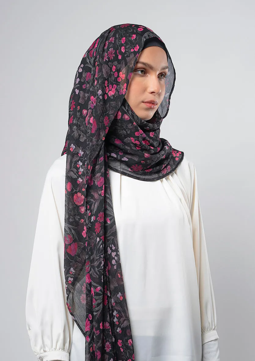 Dark Petunia - Instant Hijab With Inner