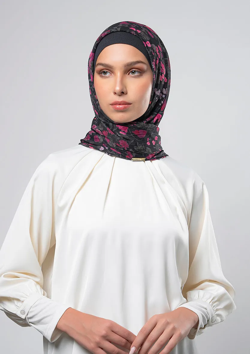 Dark Petunia - Instant Hijab With Inner