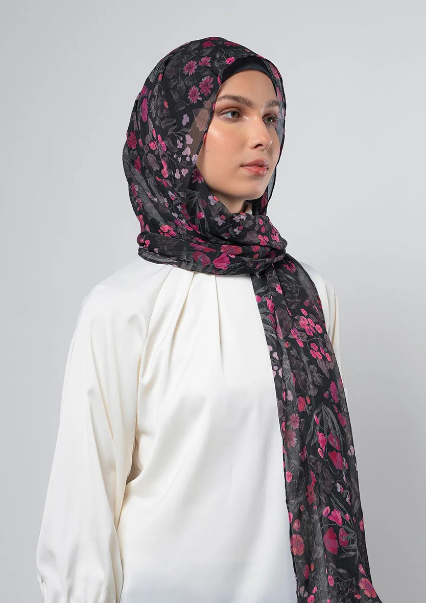Dark Petunia - Instant Hijab With Inner