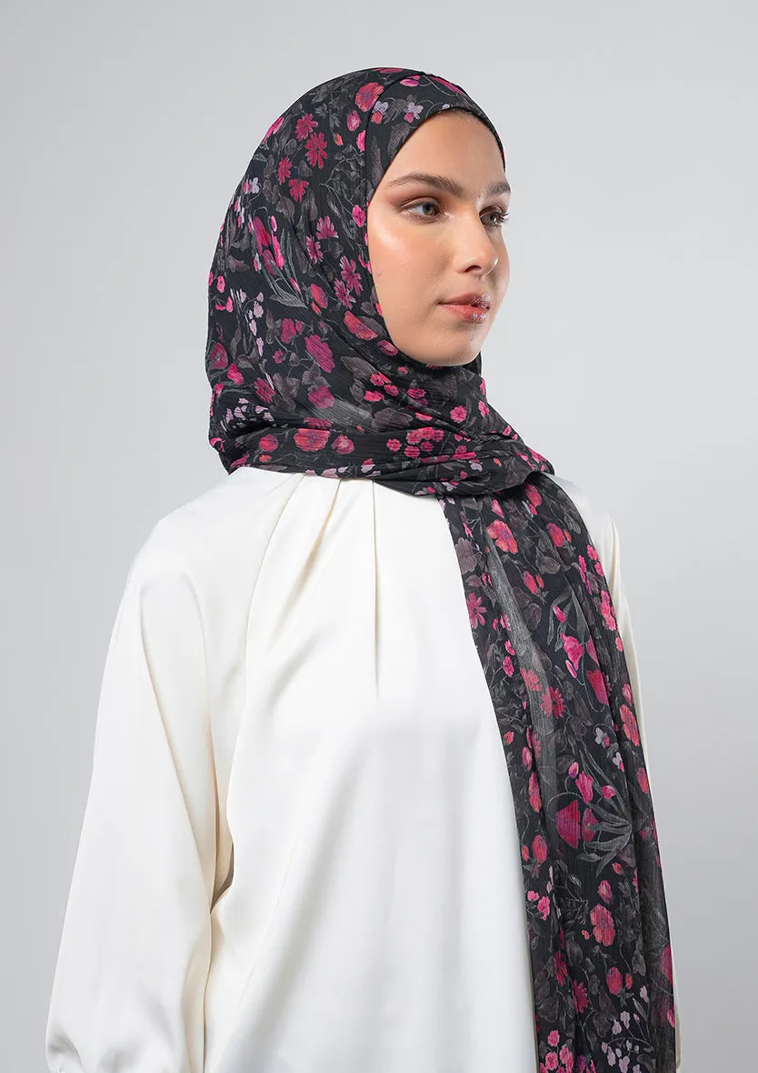 Dark Petunia - Instant Hijab With Inner