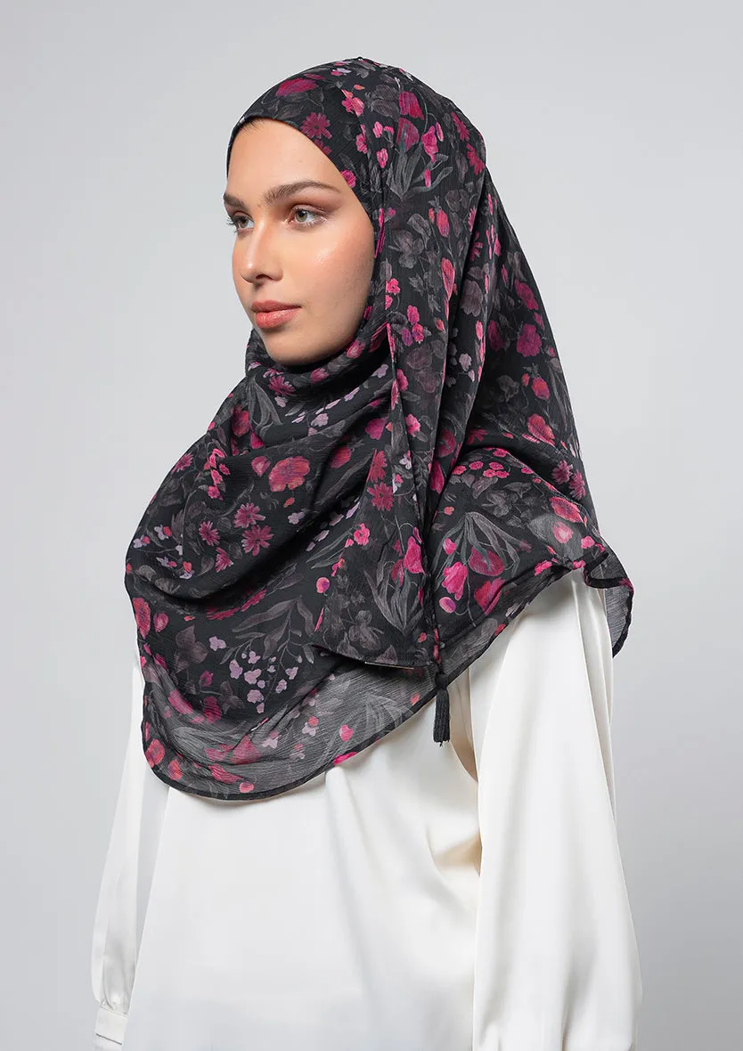 Dark Petunia - Instant Hijab With Inner
