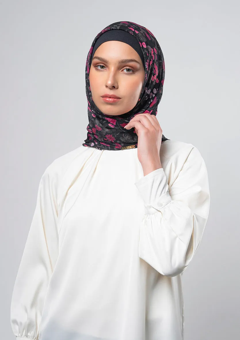 Dark Petunia - Instant Hijab With Inner
