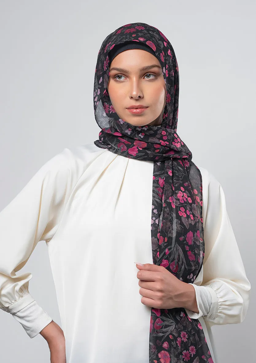 Dark Petunia - Instant Hijab With Inner