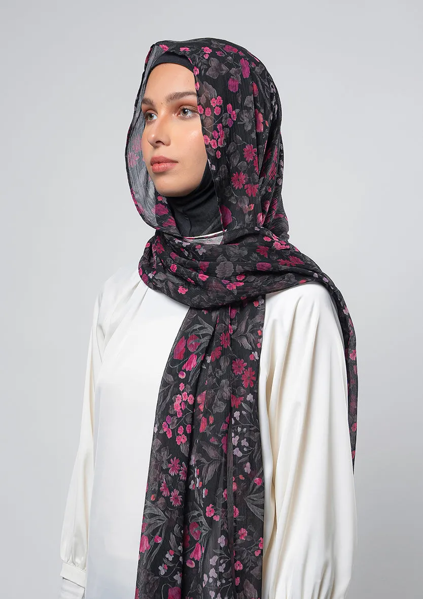 Dark Petunia - Instant Hijab With Inner