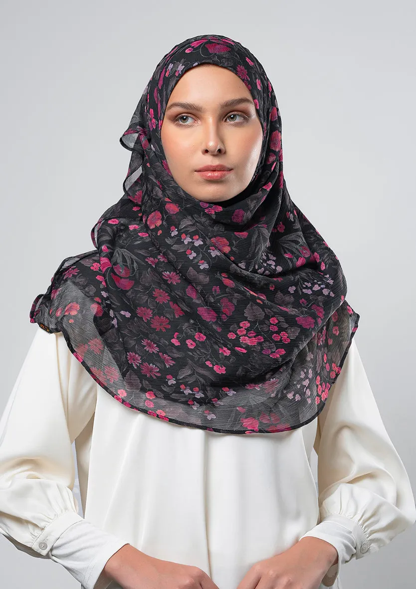 Dark Petunia - Instant Hijab With Inner