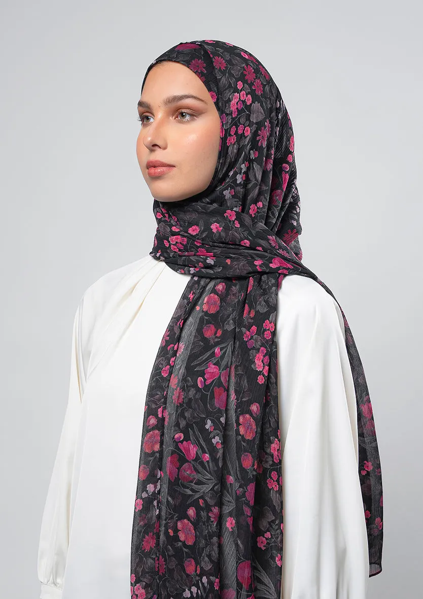 Dark Petunia - Instant Hijab With Inner