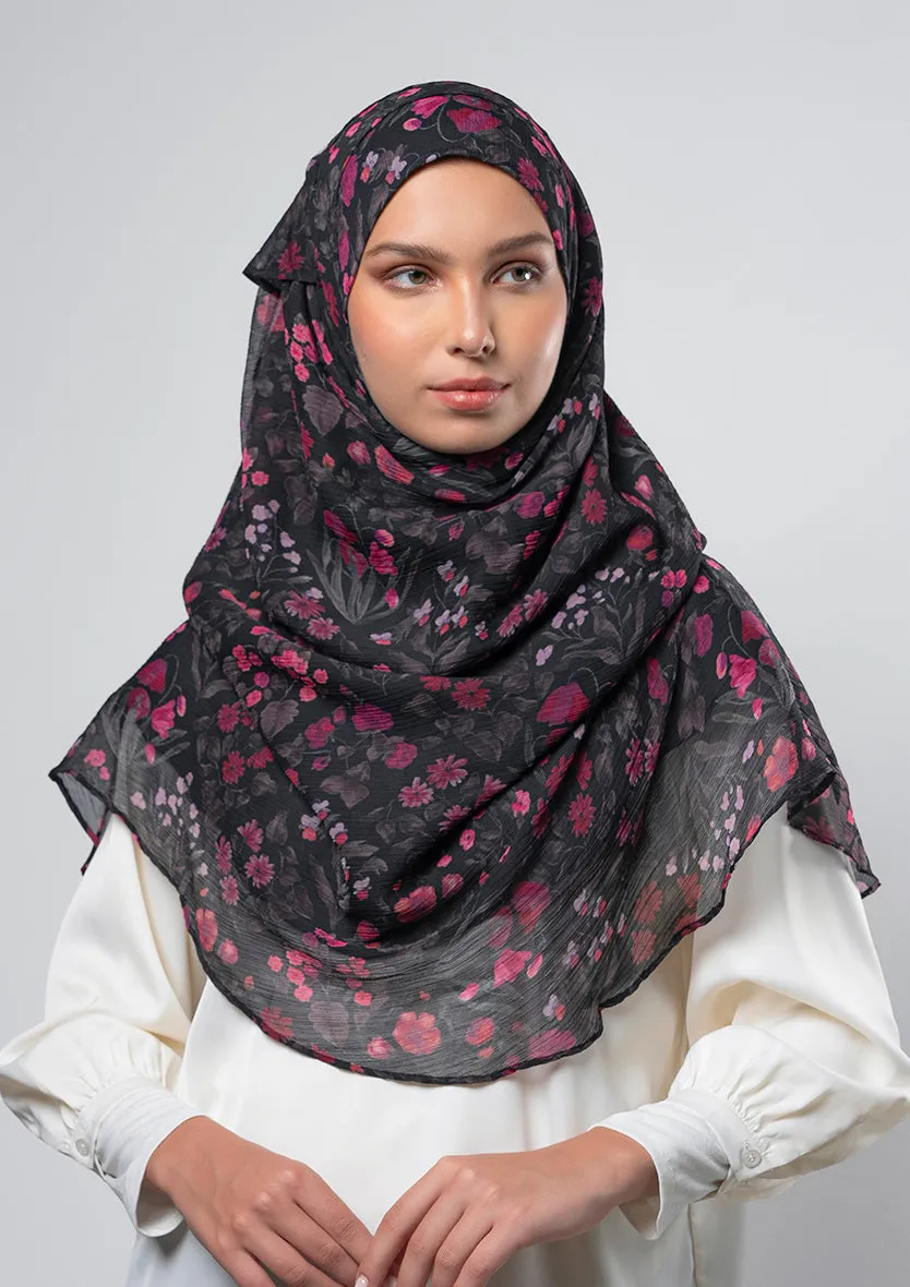 Dark Petunia - Instant Hijab With Inner