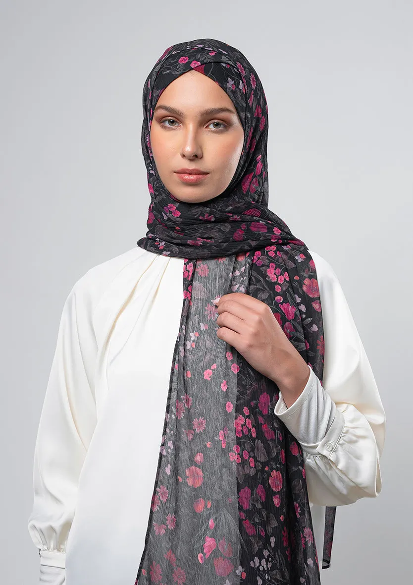 Dark Petunia - Instant Hijab With Inner