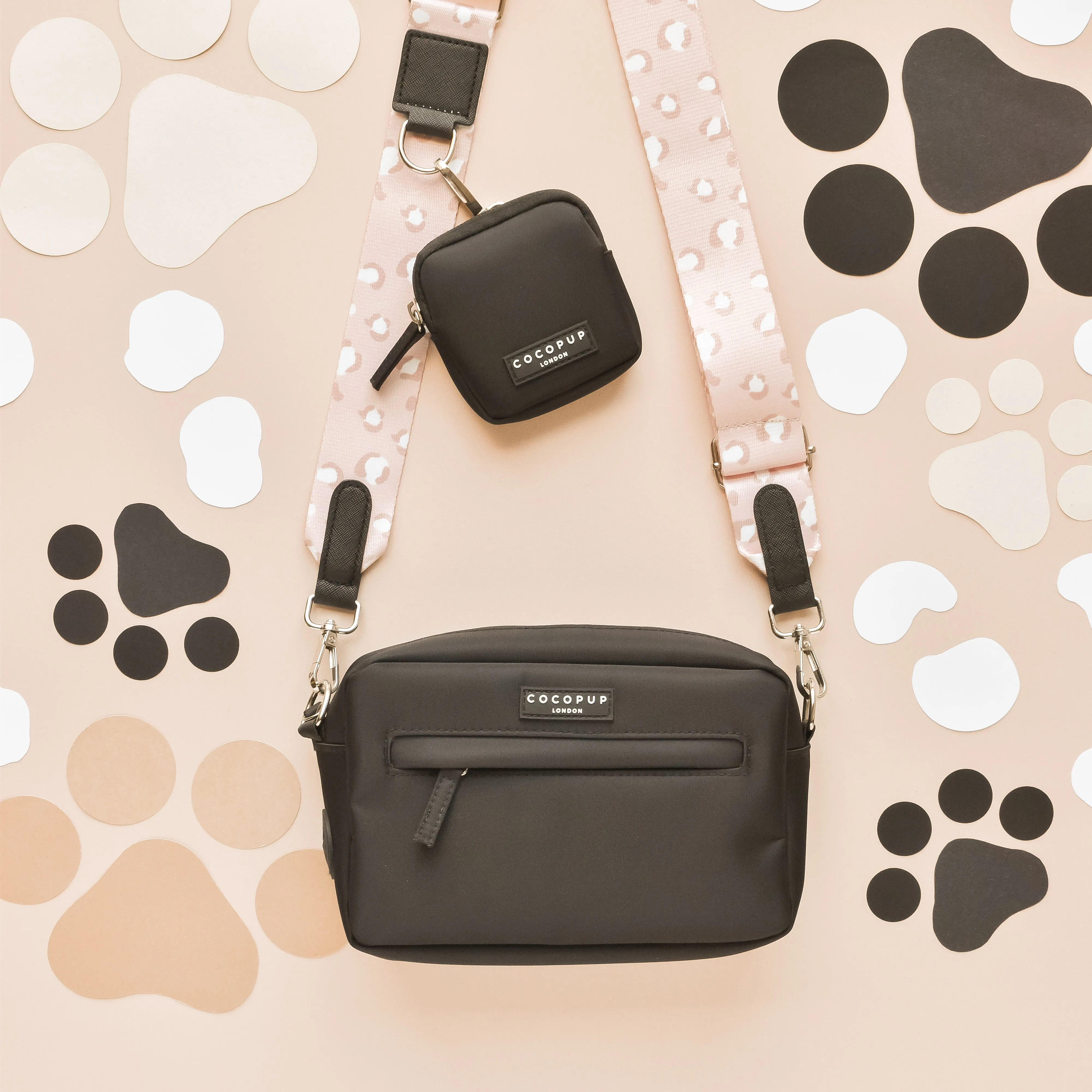 Dog Walking Bag Bundle - Nude Chic Leopard