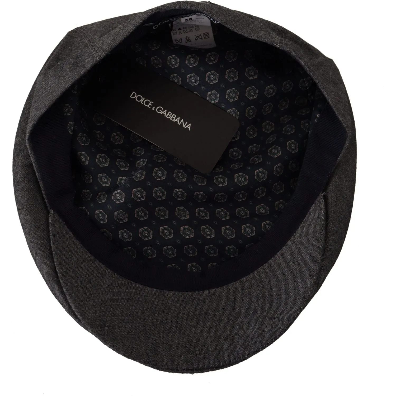 Dolce & Gabbana Elegant Gray Newsboy Hat