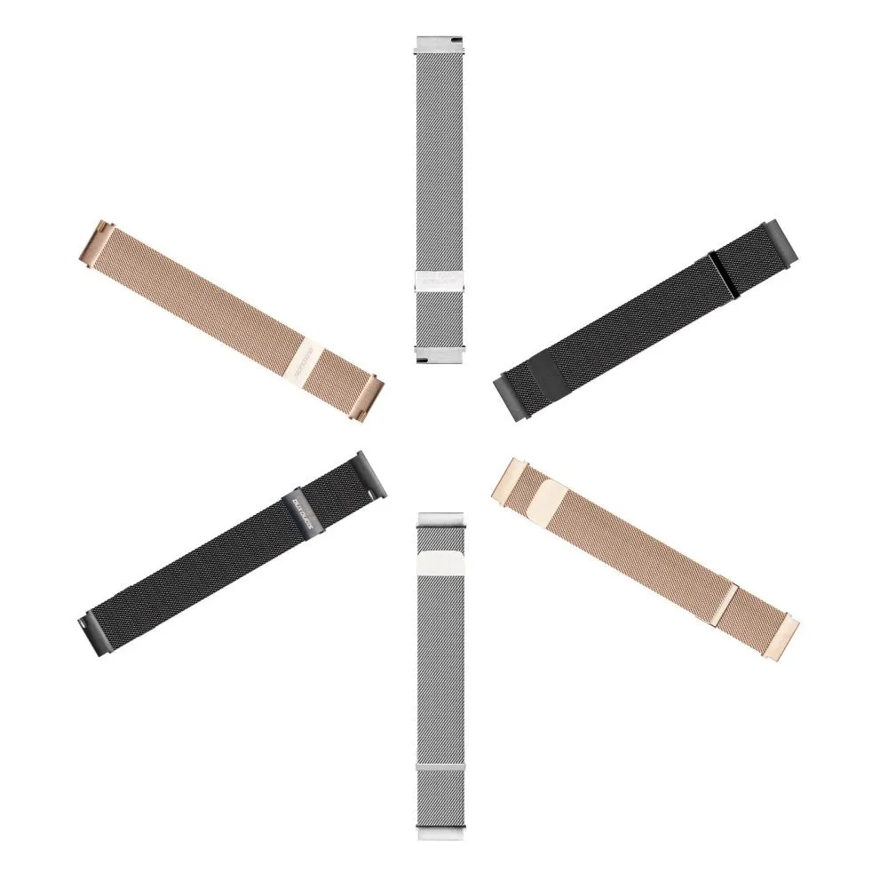 Dux Ducis - Stainless steel watch bracelet Milanaise with magnetic clasp (bridge width: 20mm) - rose gold