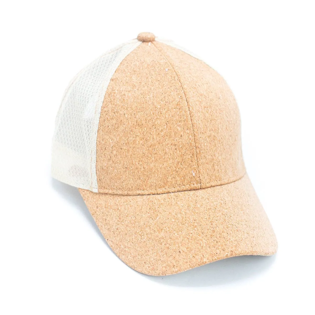 Eco-Friendly Cork Baseball Cap: Breathable Mesh & Stylish