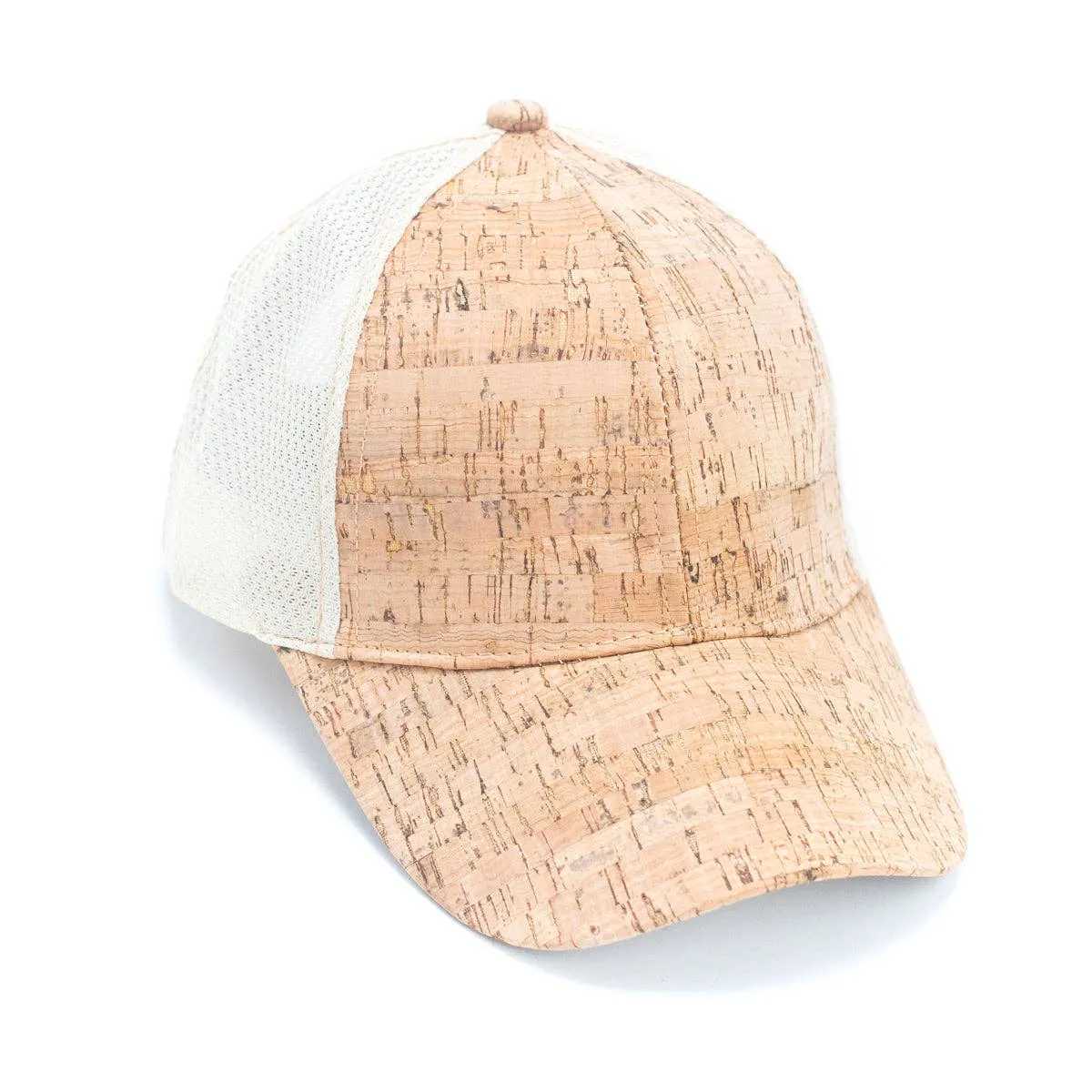 Eco-Friendly Cork Baseball Cap: Breathable Mesh & Stylish