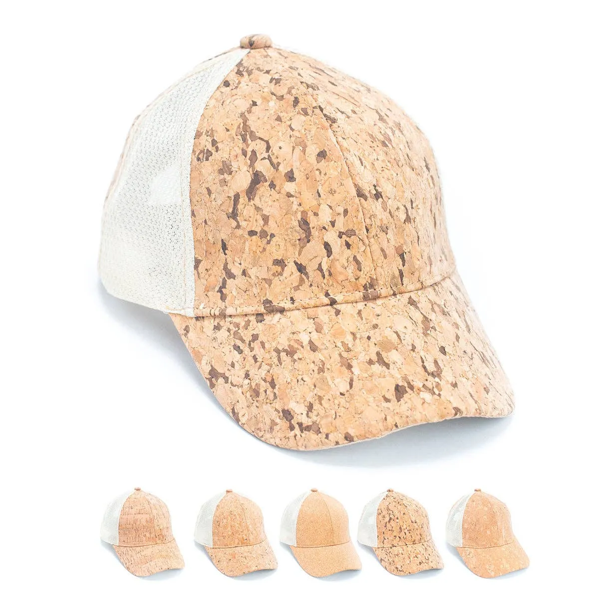 Eco-Friendly Cork Baseball Cap: Breathable Mesh & Stylish