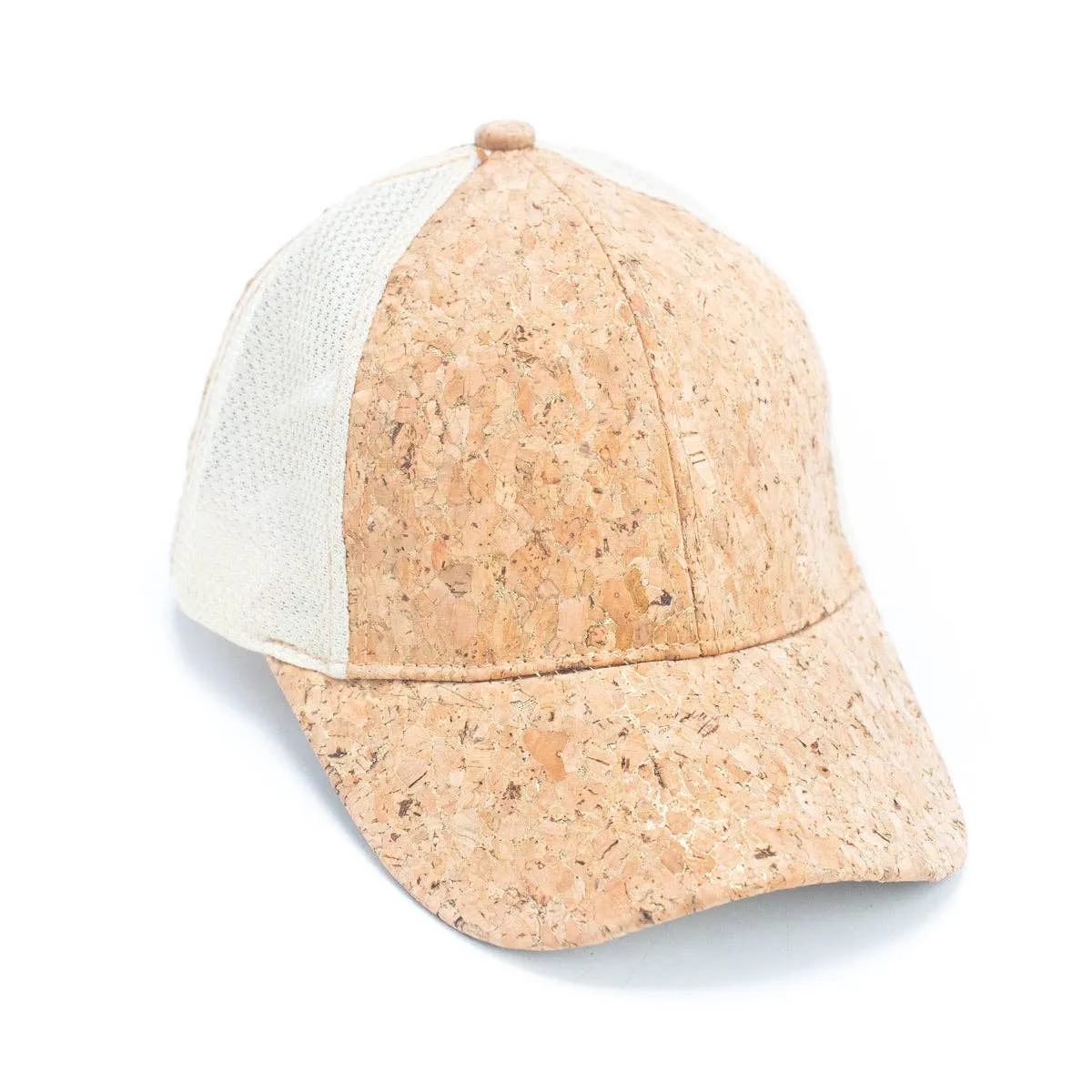 Eco-Friendly Cork Baseball Cap: Breathable Mesh & Stylish