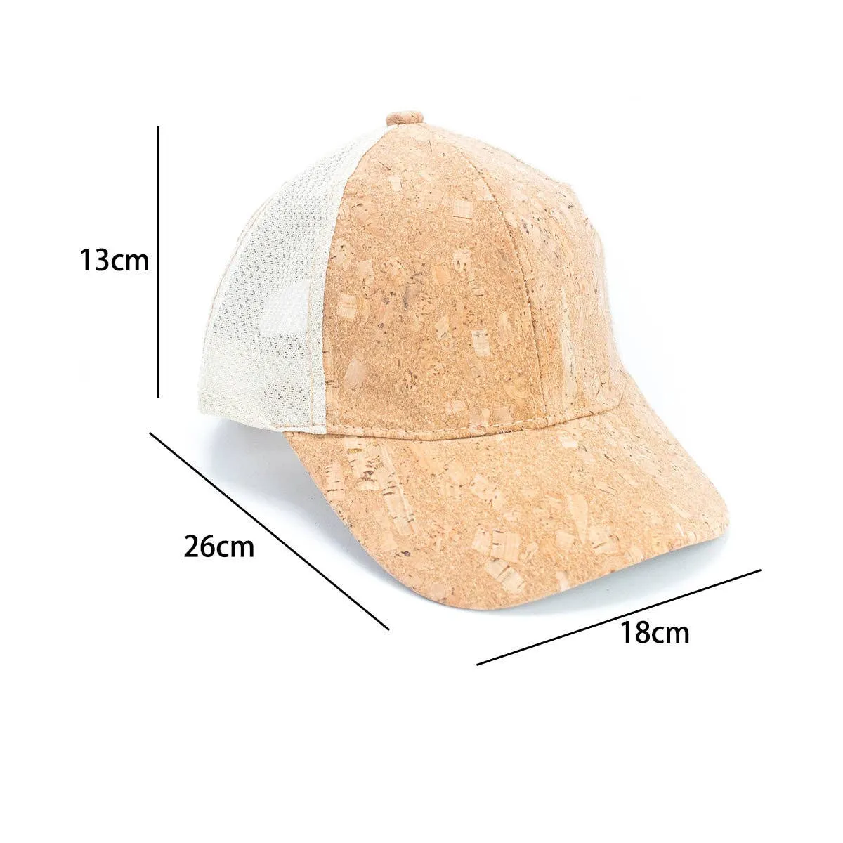 Eco-Friendly Cork Baseball Cap: Breathable Mesh & Stylish