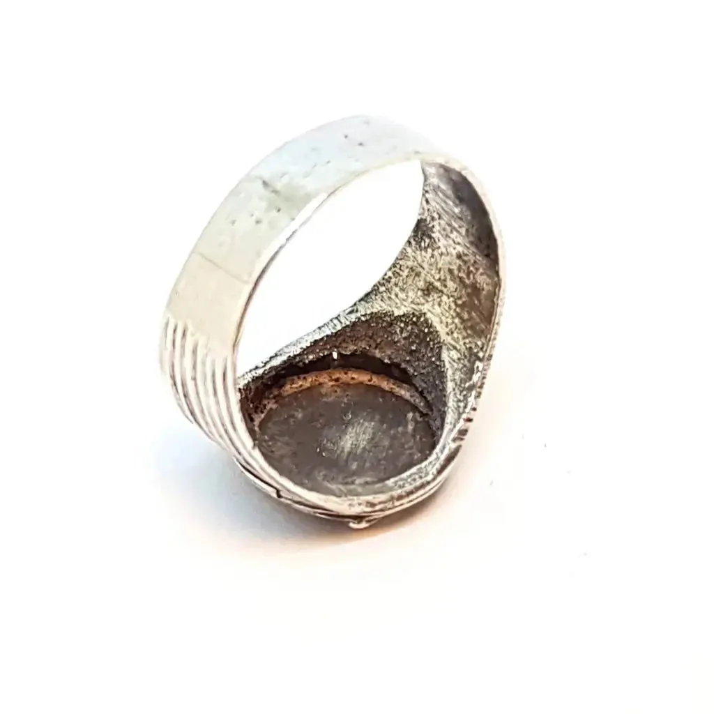 Egyptian jewelry ring, vintage signet ring, silver vintage rings.