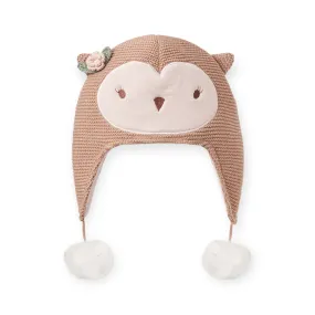 Elegant Baby Aviator Hat ~ Owl