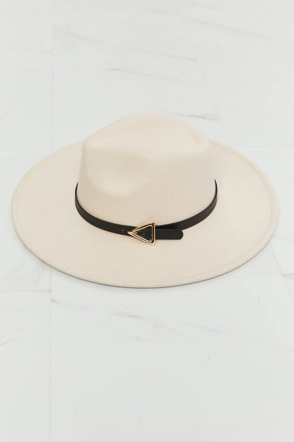 Elegant Beige Fedora Hat