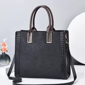 Elegant Flower Embossed Shoulder Bag