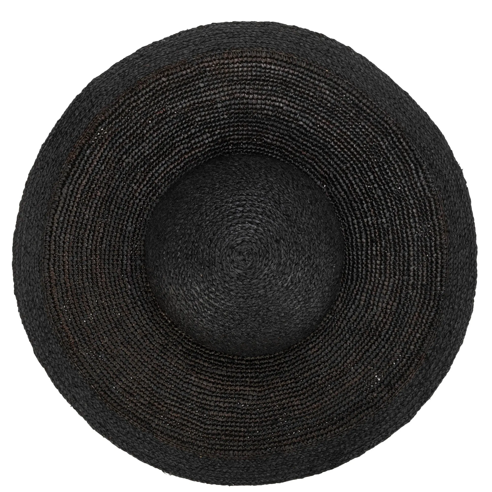 Elegant - Raffia Braid Round Crown Sun Hat