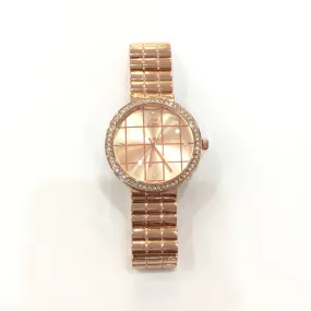 Elegant Rose Gold Rhinestone Watch