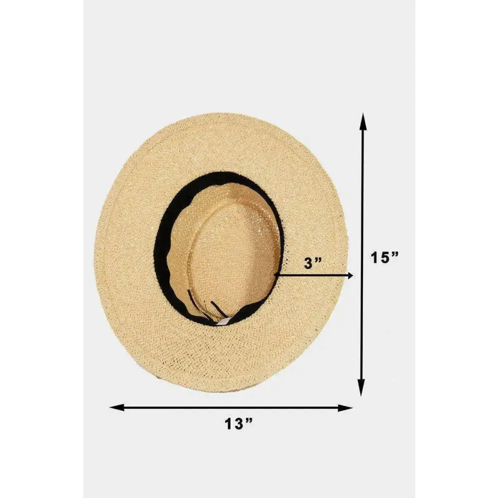 Elevate Your Style with the Fame Straw Braided Pork Pie Hat