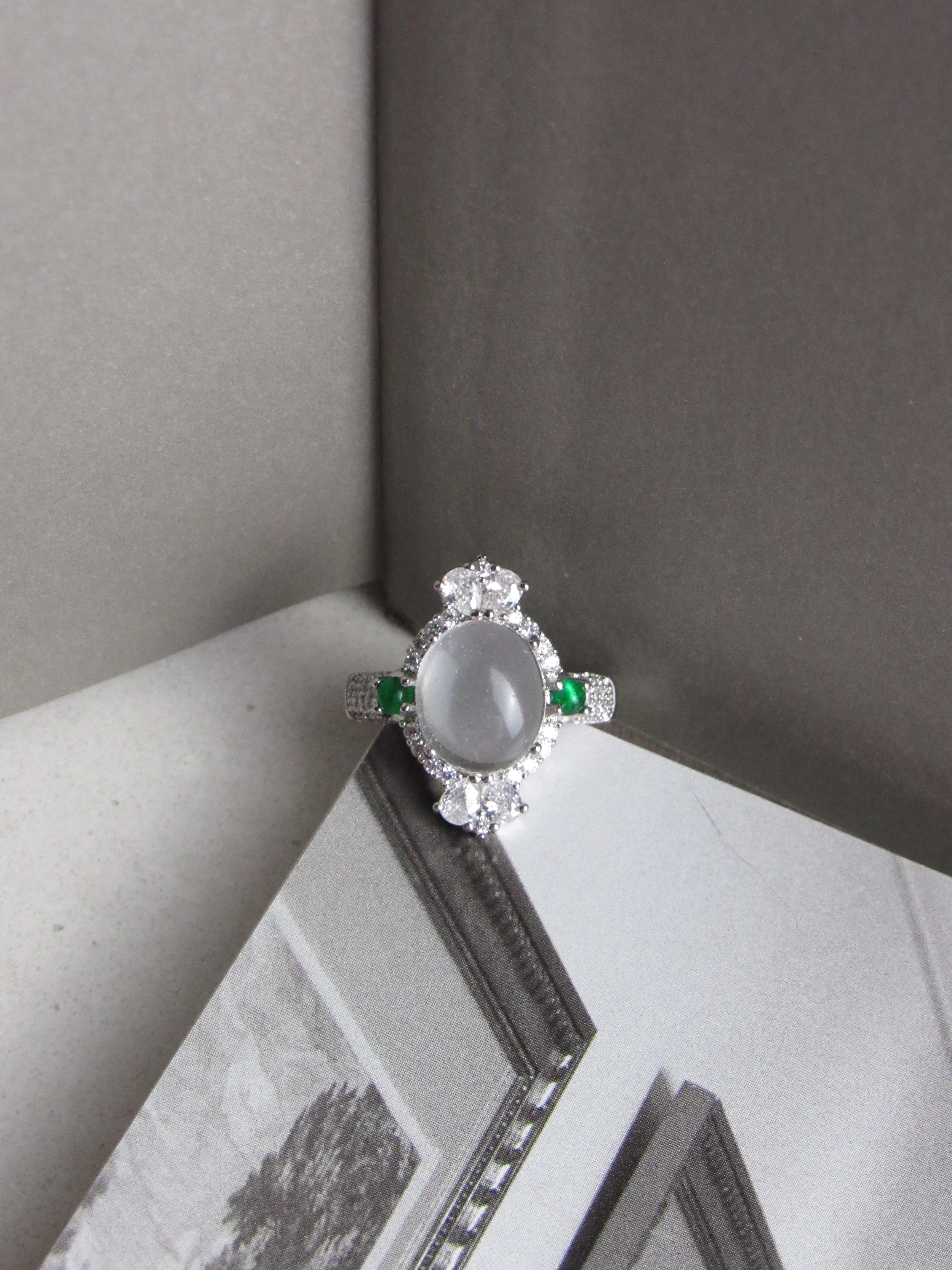 Ella Recycle Glass Sterling Silver Ring