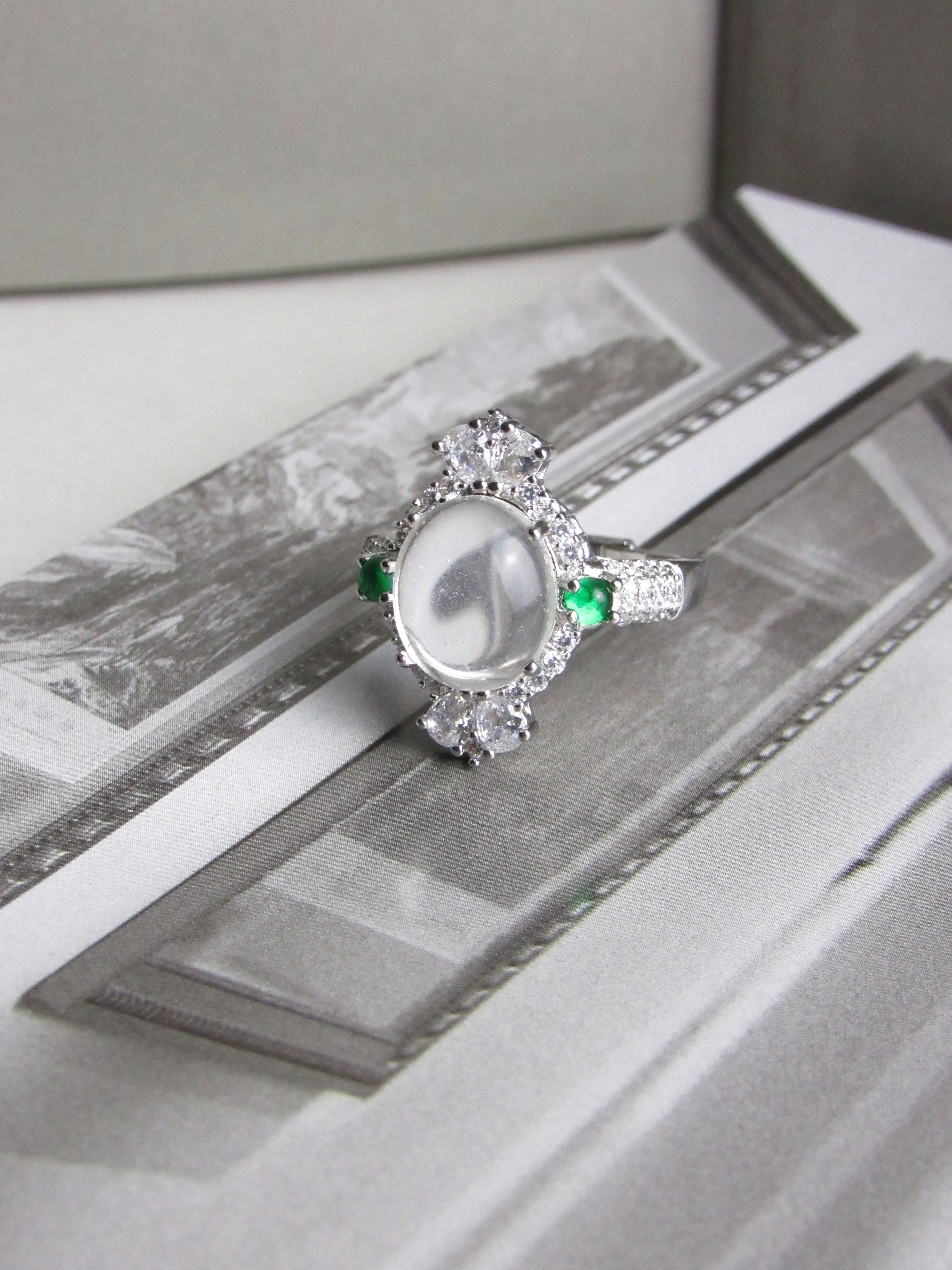 Ella Recycle Glass Sterling Silver Ring